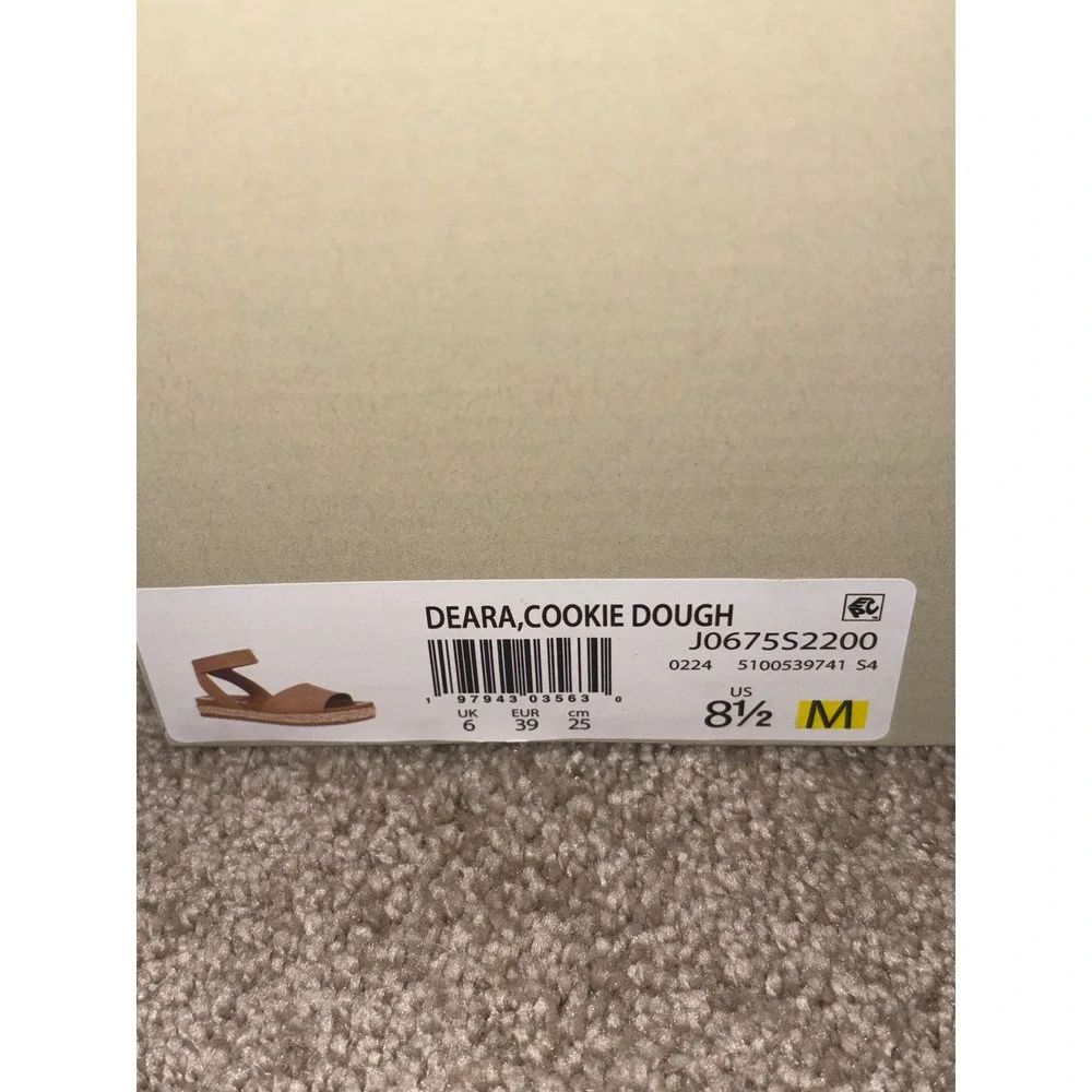 Soul Naturalizer Deara Cookie Dough Espadrille Platform Wedge Sandals size 8.5